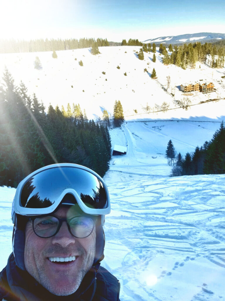 Matthias Vogt beim Skifahren